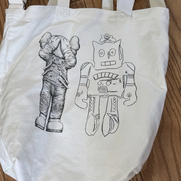 Uniqlo Kaws Andy Warhol 2-Way Cotton Tote Bag - Picture 1 of 6